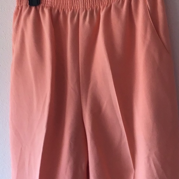 ❤️Briggs New York peach pull on pants size 10 polyester rayon - Picture 2 of 4